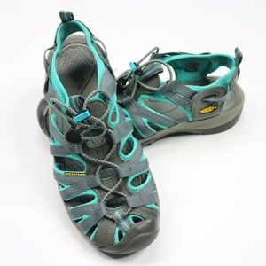 KEEN Whisper Womens Gray Hiking Sandals Size 8.5
